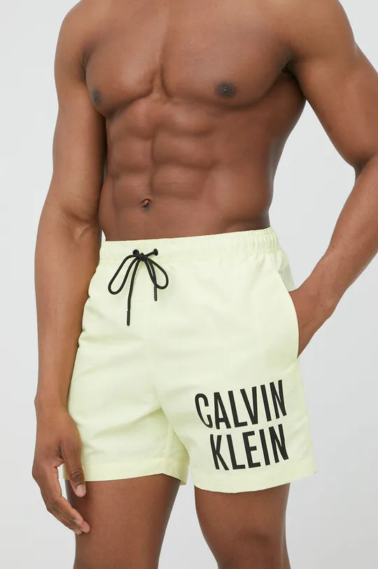 žltá Plavkové šortky Calvin Klein Pánsky