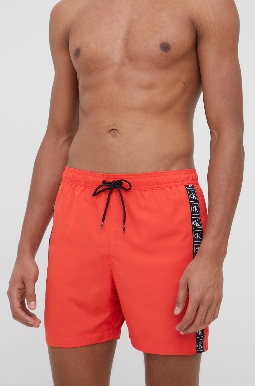 Calvin Klein pantaloni scurti de baie culoarea rosu ANSWEAR.ro