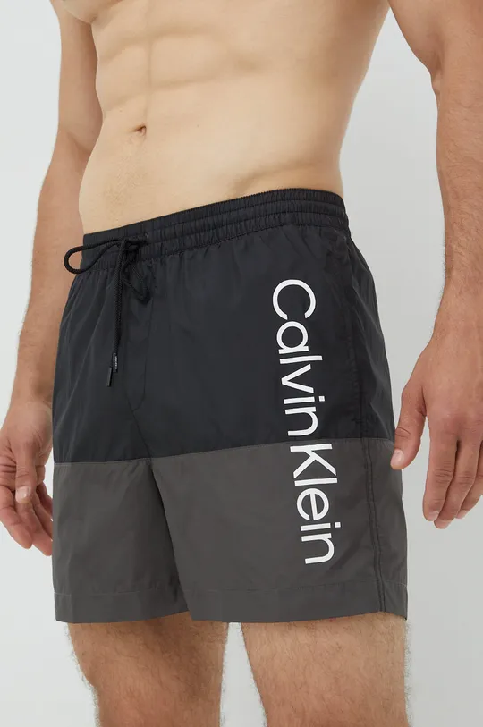 Σορτς κολύμβησης Calvin Klein μαύρο