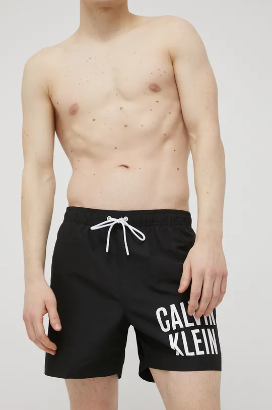 μαύρο Σορτς κολύμβησης Calvin Klein Ανδρικά