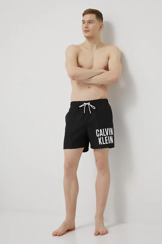 Σορτς κολύμβησης Calvin Klein μαύρο