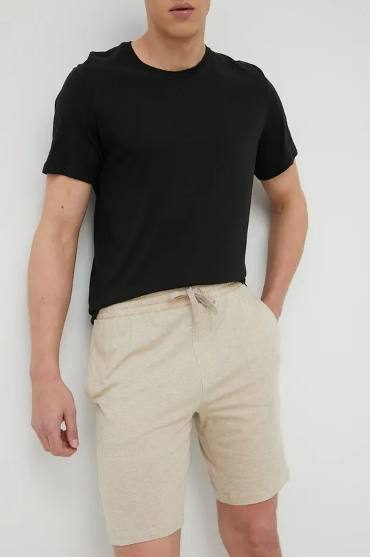 Піжамні шорти Calvin Klein Underwear бежевий