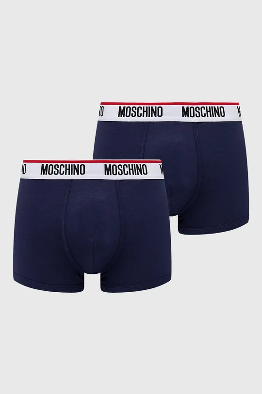 tmavomodrá Boxerky Moschino Underwear (2-pak) Pánsky