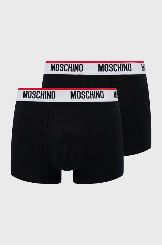 čierna Boxerky Moschino Underwear (2-pak) Pánsky