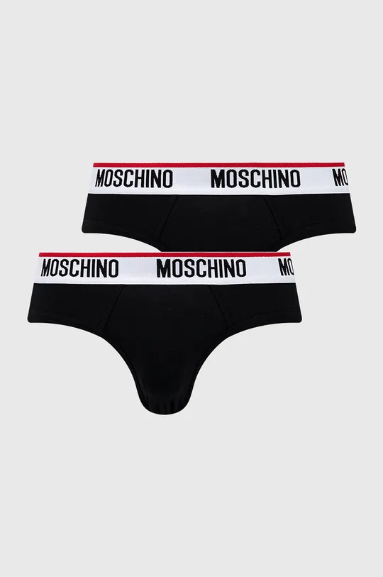 μαύρο Σλιπ Moschino Underwear (2-pack) Ανδρικά