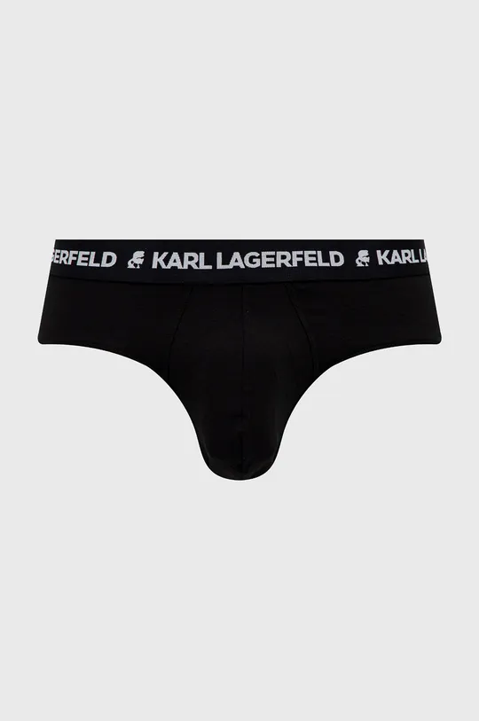 Slipy Karl Lagerfeld (3-pak) tmavomodrá