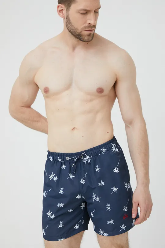 mornarsko plava Kratke hlače za kupanje La Martina Muški