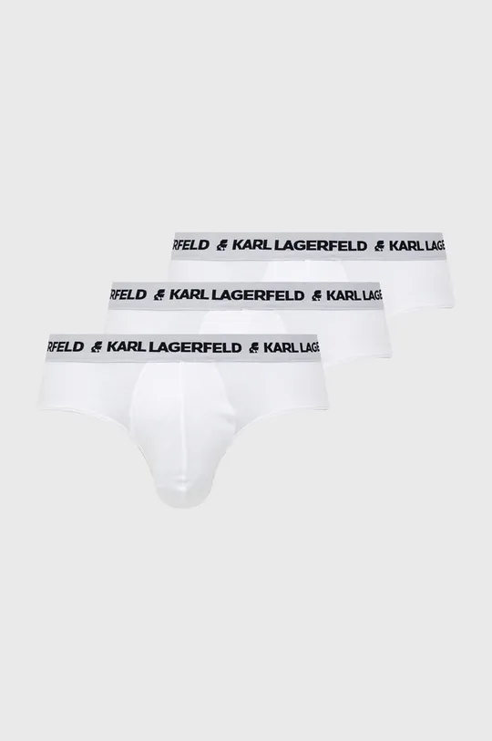 biela Slipy Karl Lagerfeld (3-pak) Pánsky
