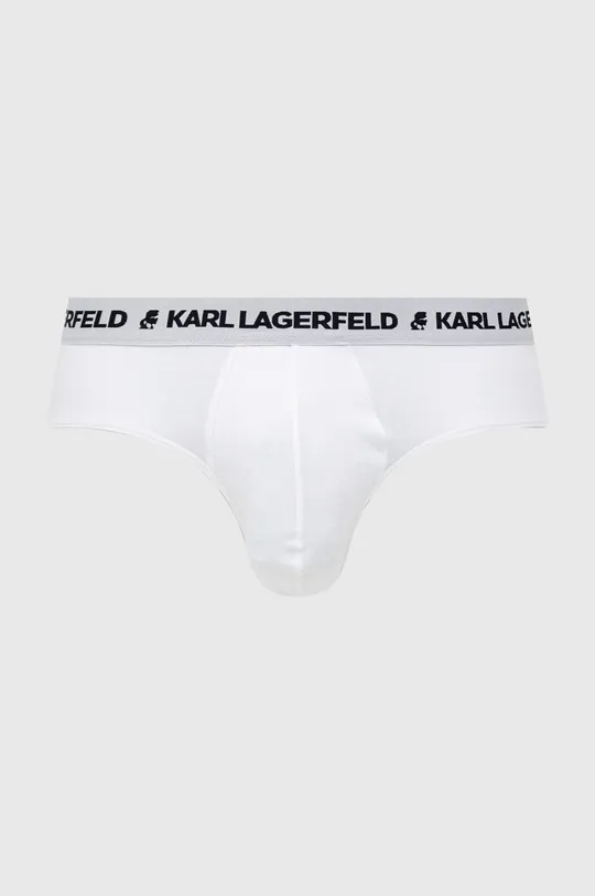 Slipy Karl Lagerfeld (3-pak) biela
