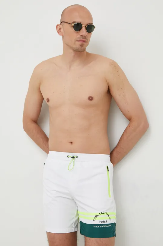 bela Kopalne kratke hlače Karl Lagerfeld Moški
