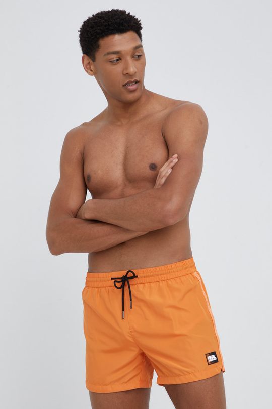 Karl Lagerfeld szorty kąpielowe KL22MBS01 pomarańczowy