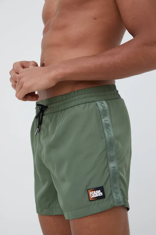 zelena Kratke hlače za kopanje Karl Lagerfeld Moški