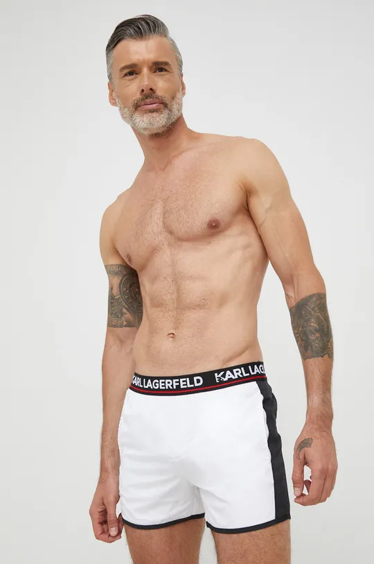 λευκό Σορτς κολύμβησης Karl Lagerfeld Ανδρικά