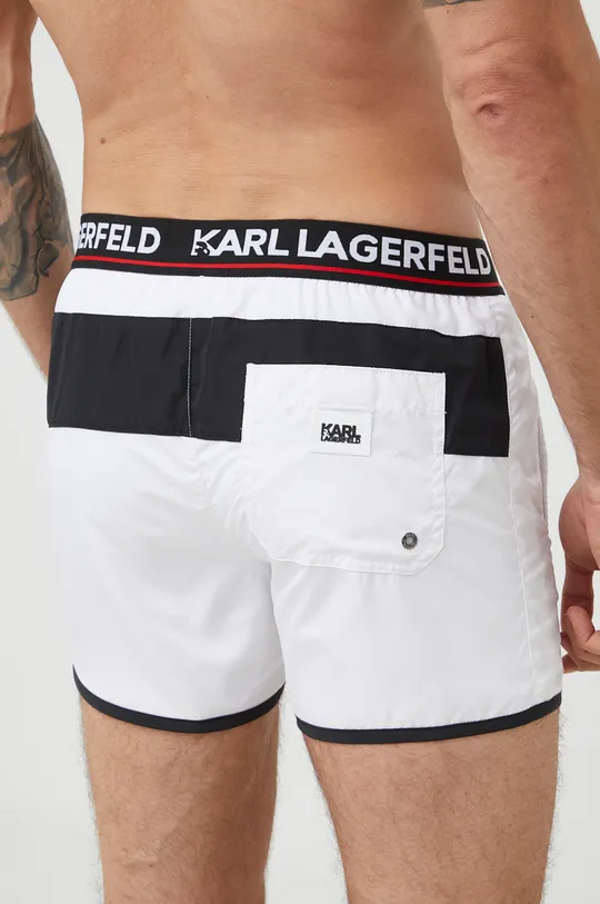 Σορτς κολύμβησης Karl Lagerfeld λευκό