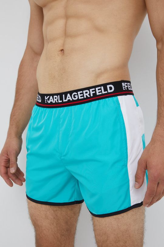 Karl Lagerfeld szorty kąpielowe KL22MBS07 jasny niebieski