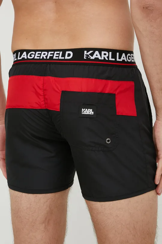 Plavkové šortky Karl Lagerfeld čierna