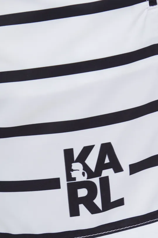 biały Karl Lagerfeld szorty kąpielowe KL22MBM04