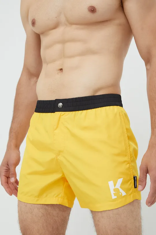 Σορτς κολύμβησης Karl Lagerfeld κίτρινο