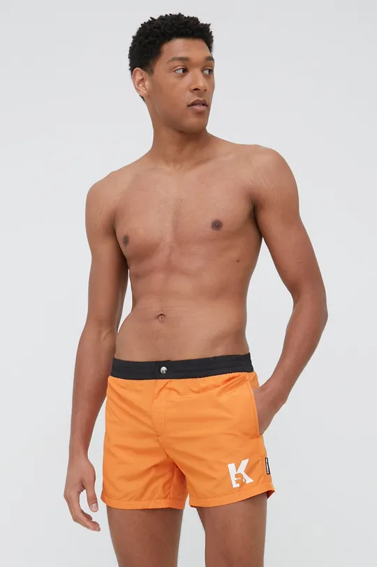 Σορτς κολύμβησης Karl Lagerfeld πορτοκαλί
