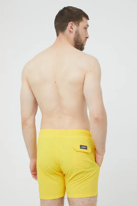 John Frank pantaloncini da bagno giallo