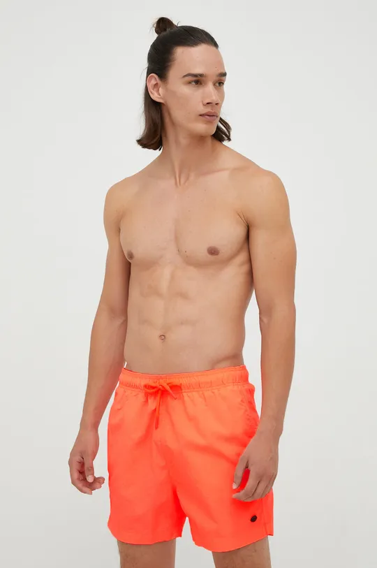Plavkové šortky Superdry oranžová