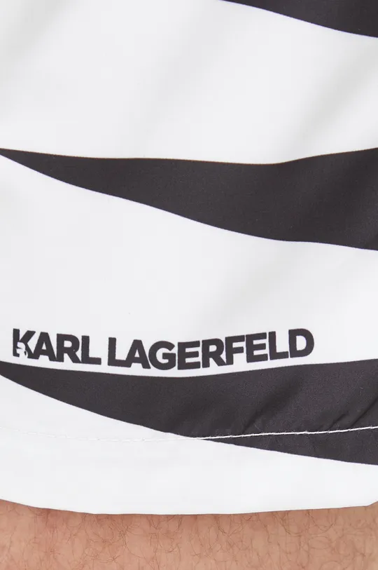 biały Karl Lagerfeld szorty kąpielowe KL22MBM02
