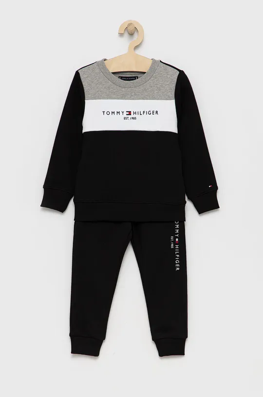 μαύρο Tommy Hilfiger - Παιδική βαμβακερή αθλητική φόρμα Για αγόρια