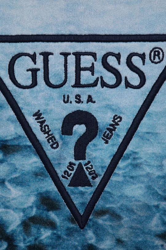 niebieski Guess Bluza bawełniana dziecięca