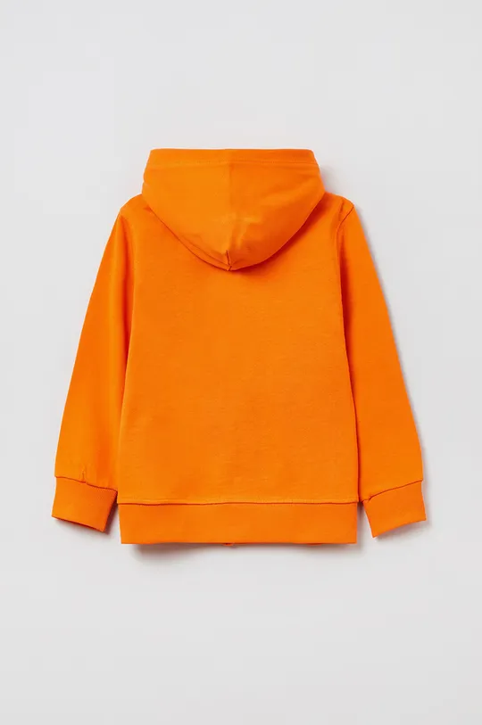OVS bluza bawełniana dziecięca pomarańczowy