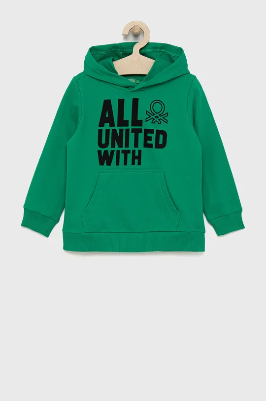 πράσινο United Colors of Benetton - Παιδική βαμβακερή μπλούζα Για αγόρια