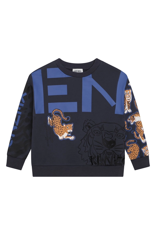 серый Детская хлопковая кофта Kenzo Kids Для мальчиков