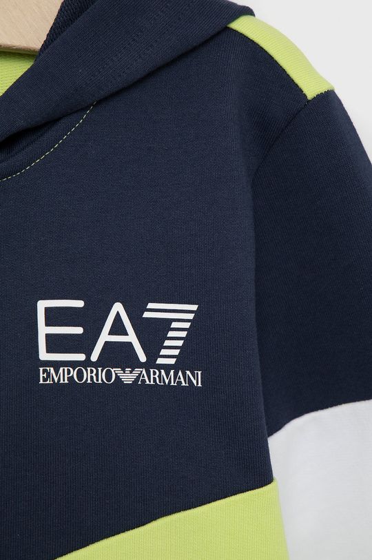 EA7 Emporio Armani bluza bawełniana dziecięca 3LBM65.BJ05Z Materiał zasadniczy: 100 % Bawełna, Ściągacz: 5 % Elastan, 95 % Bawełna