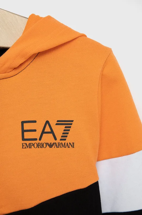 EA7 Emporio Armani bluza bawełniana dziecięca 3LBM65.BJ05Z Materiał zasadniczy: 100 % Bawełna, Ściągacz: 5 % Elastan, 95 % Bawełna