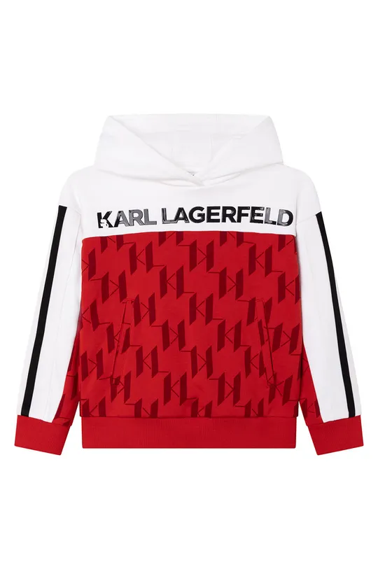 Detská mikina Karl Lagerfeld červená