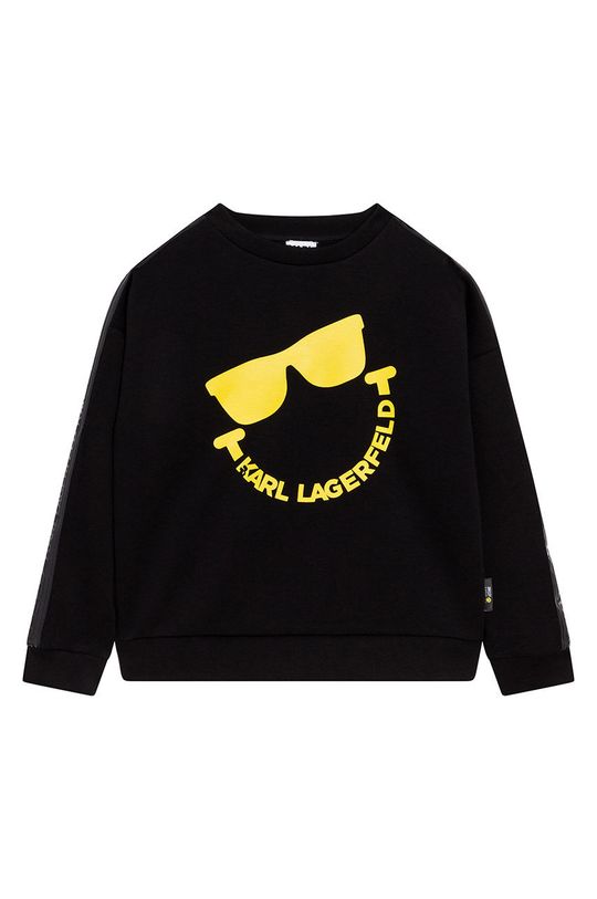 czarny Karl Lagerfeld bluza dziecięca Z25354.102.108 Chłopięcy