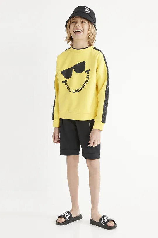 żółty Karl Lagerfeld bluza dziecięca Z25354.114.150 Chłopięcy