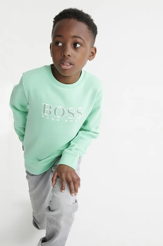 πράσινο Παιδική μπλούζα Boss Για αγόρια