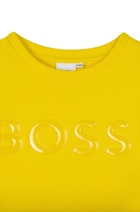 żółty BOSS bluza dziecięca J25N99.114.150