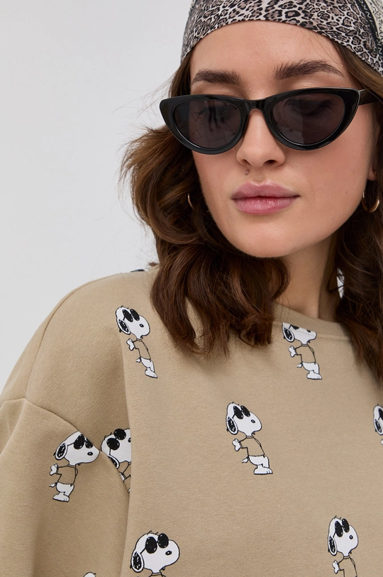 zielony Only Bluza x Peanuts