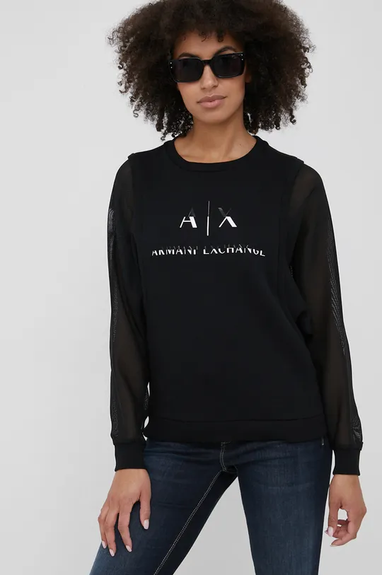 μαύρο Μπλούζα Armani Exchange Γυναικεία