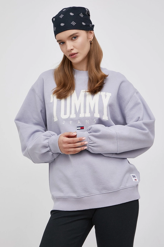 μωβ Μπλούζα Tommy Jeans Γυναικεία