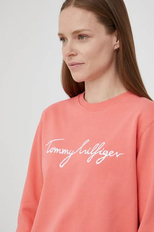 πορτοκαλί Tommy Hilfiger - Βαμβακερή μπλούζα