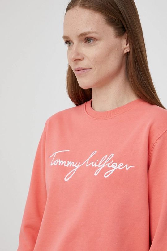 pomarańczowy Tommy Hilfiger Bluza bawełniana