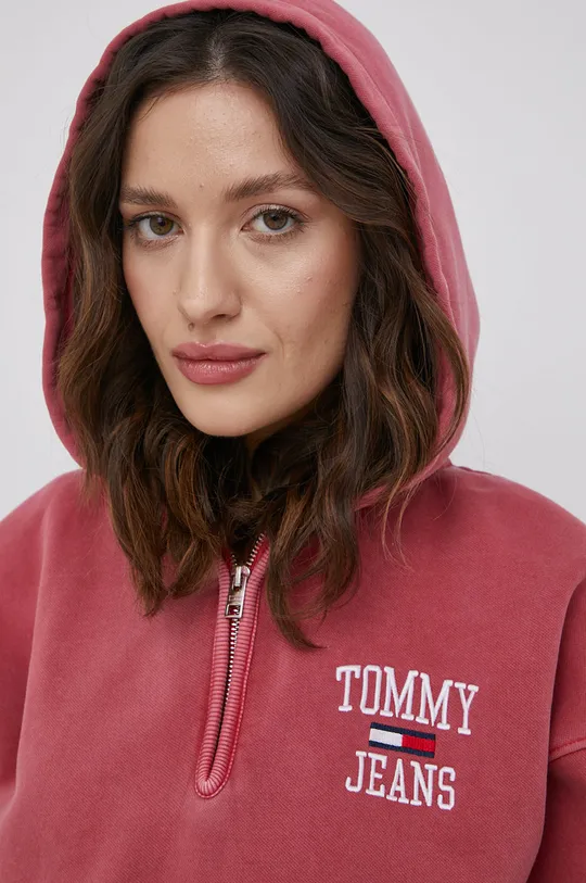 różowy Tommy Jeans bluza DW0DW11766.PPYY