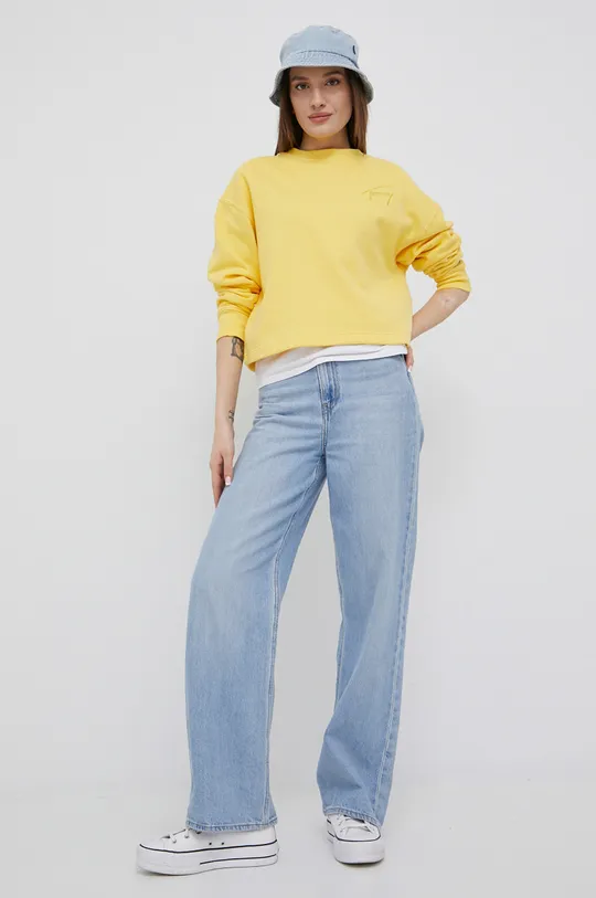 Tommy Jeans - Μπλούζα κίτρινο