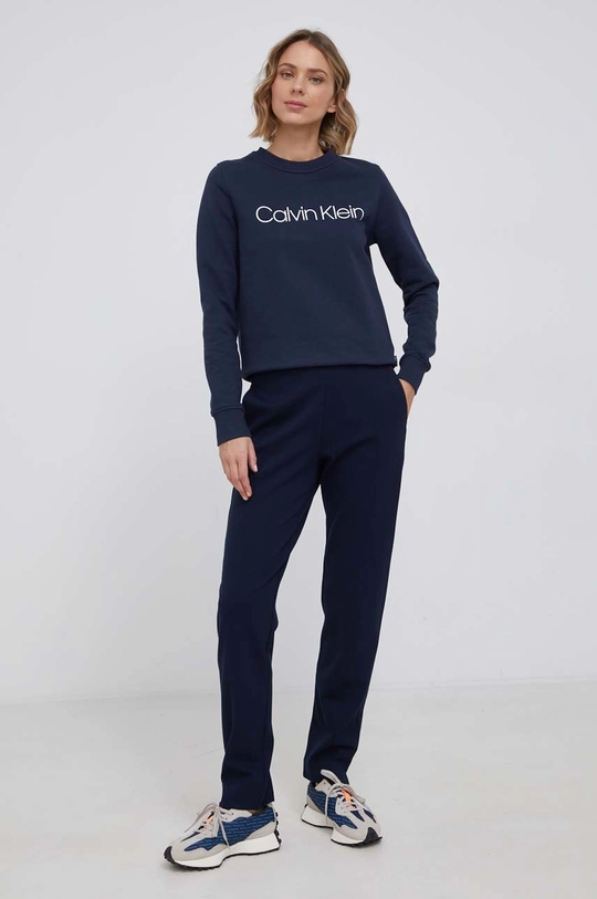 Calvin Klein Bluza bawełniana granatowy