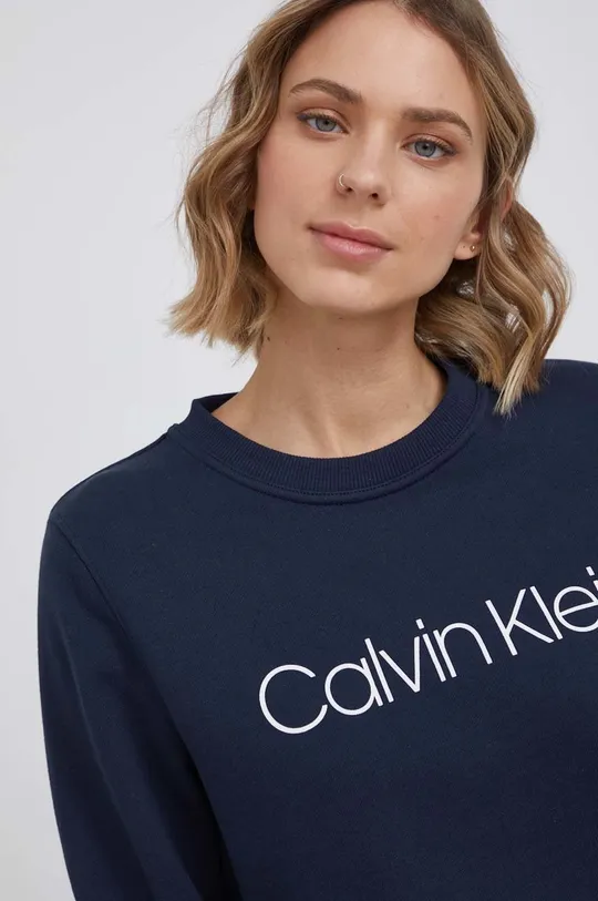 granatowy Calvin Klein Bluza bawełniana
