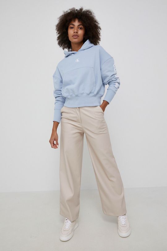 Calvin Klein Jeans Bluza bawełniana J20J217738.PPYY jasny niebieski