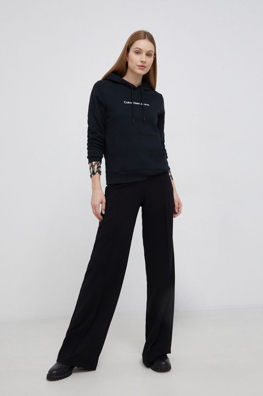Pamučna dukserica Calvin Klein Jeans crna