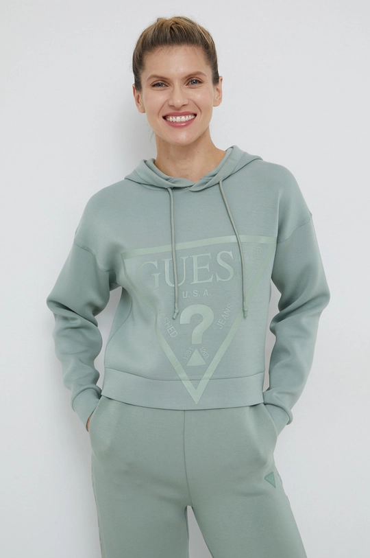 Guess Bluza zielony